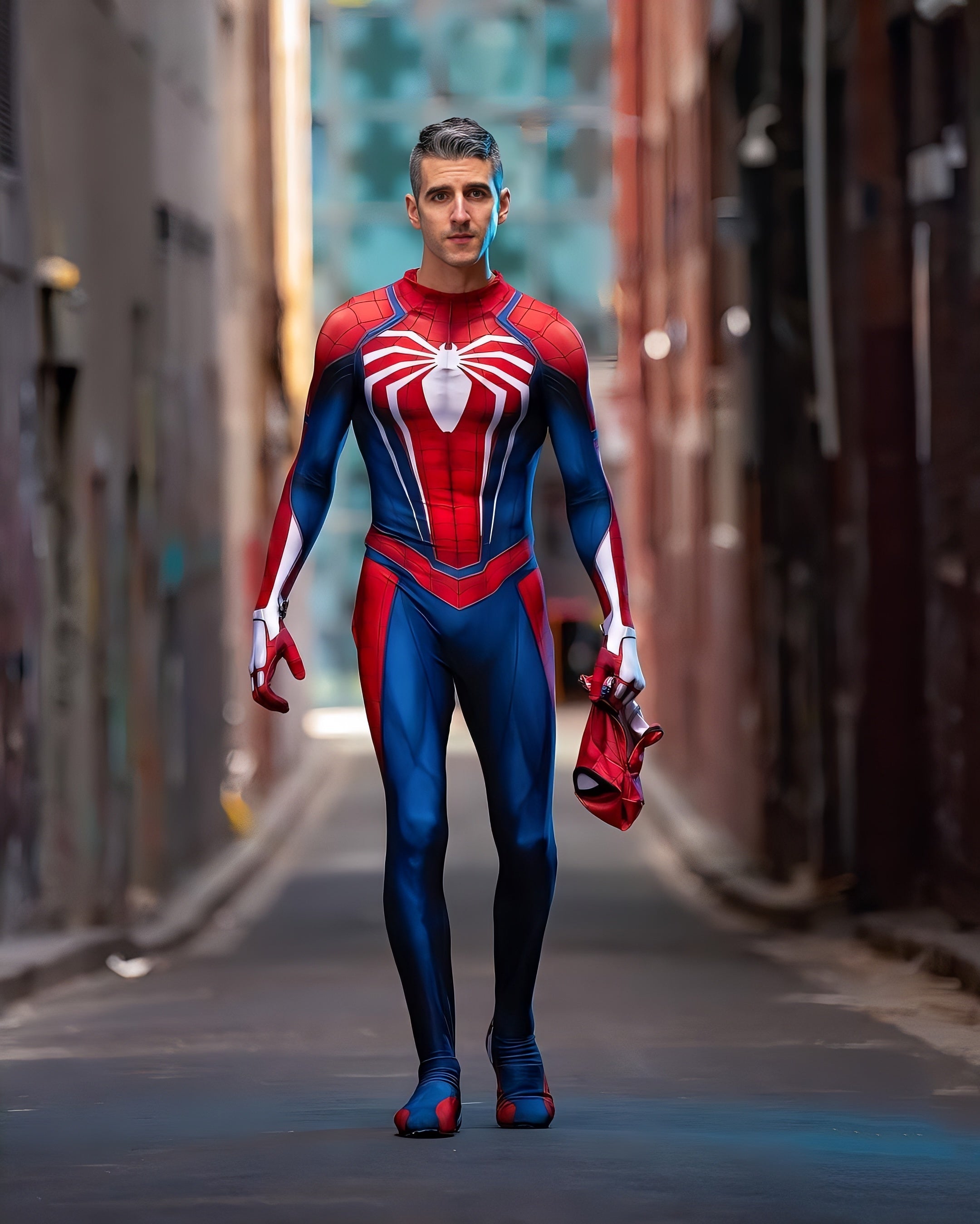 Spider-Man PS4/PS5 Game Suit Costume - Adult Premium Cosplay