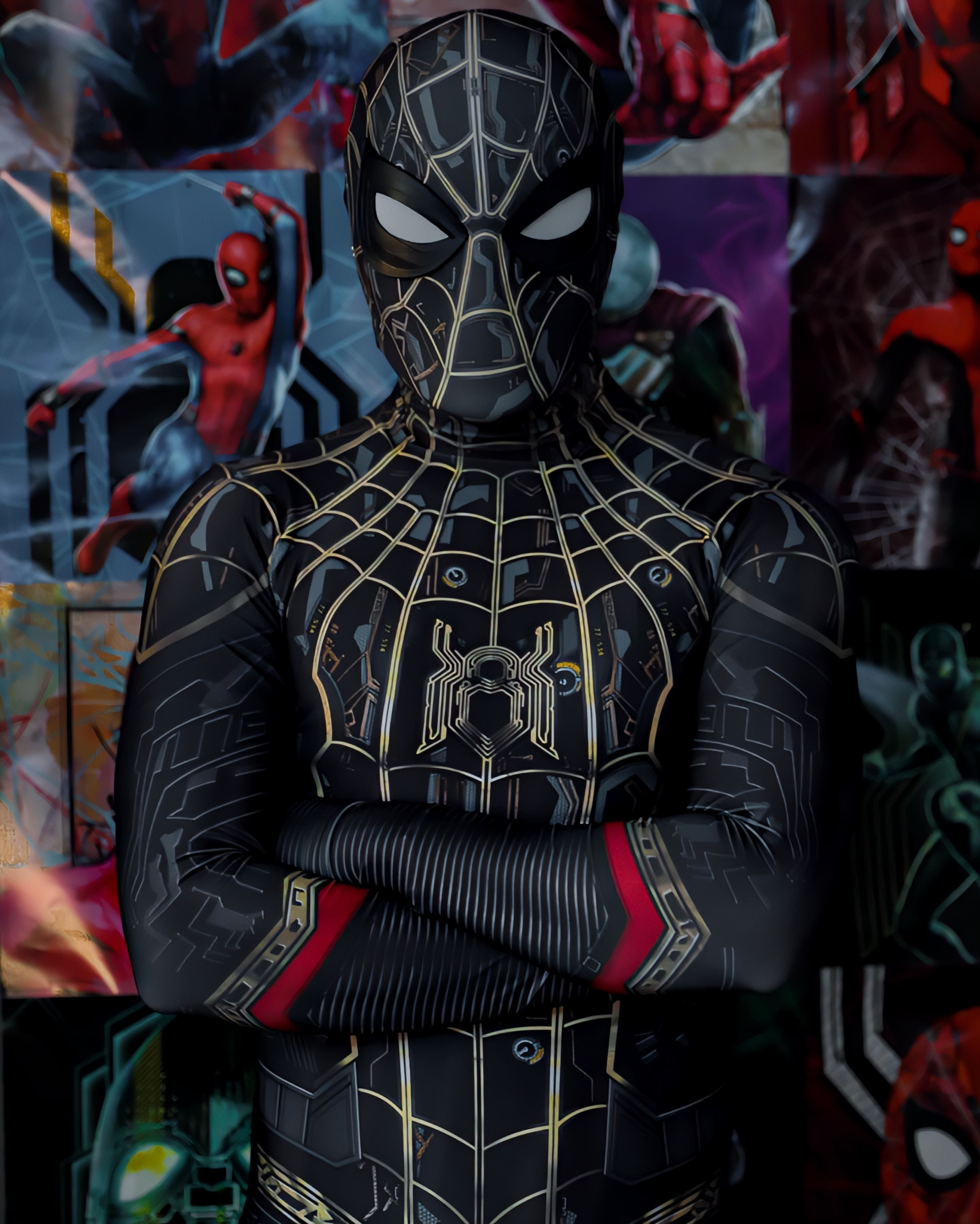 Fantasia Homem-Aranha Magia Sem Volta Para Casa Filme Adulto Cosplay Traje Luxo