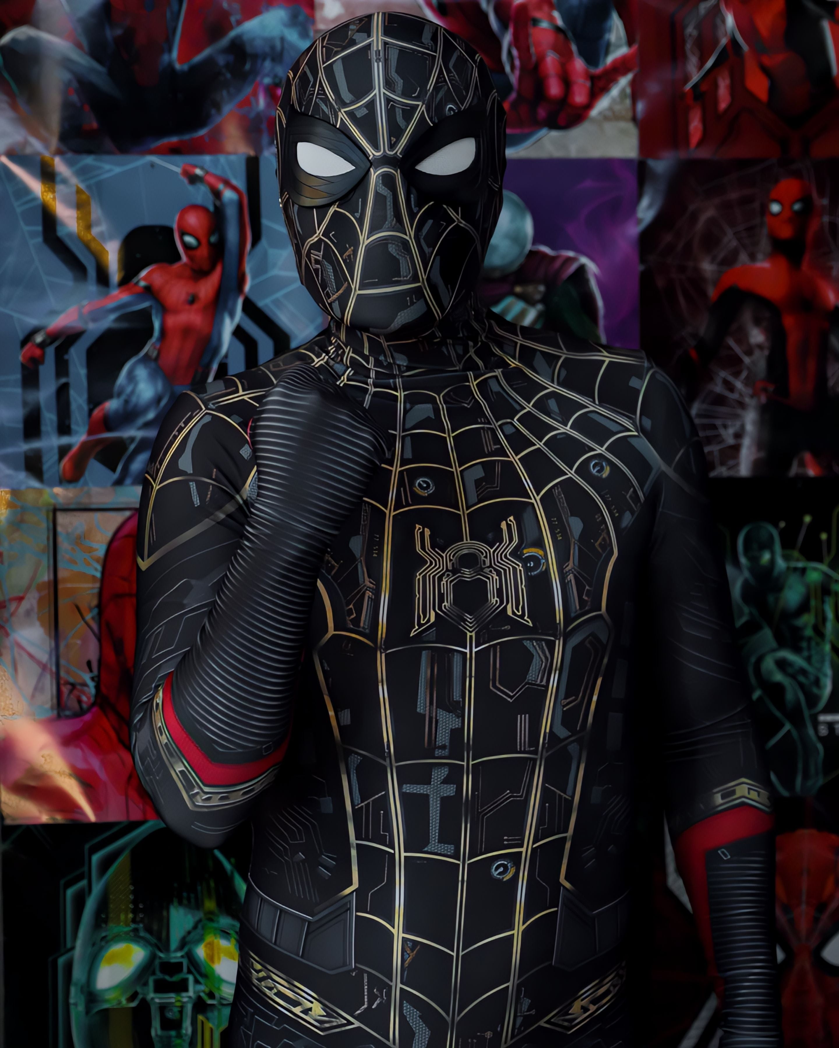 Fantasia Homem-Aranha Magia Sem Volta Para Casa Filme Adulto Cosplay Traje Luxo