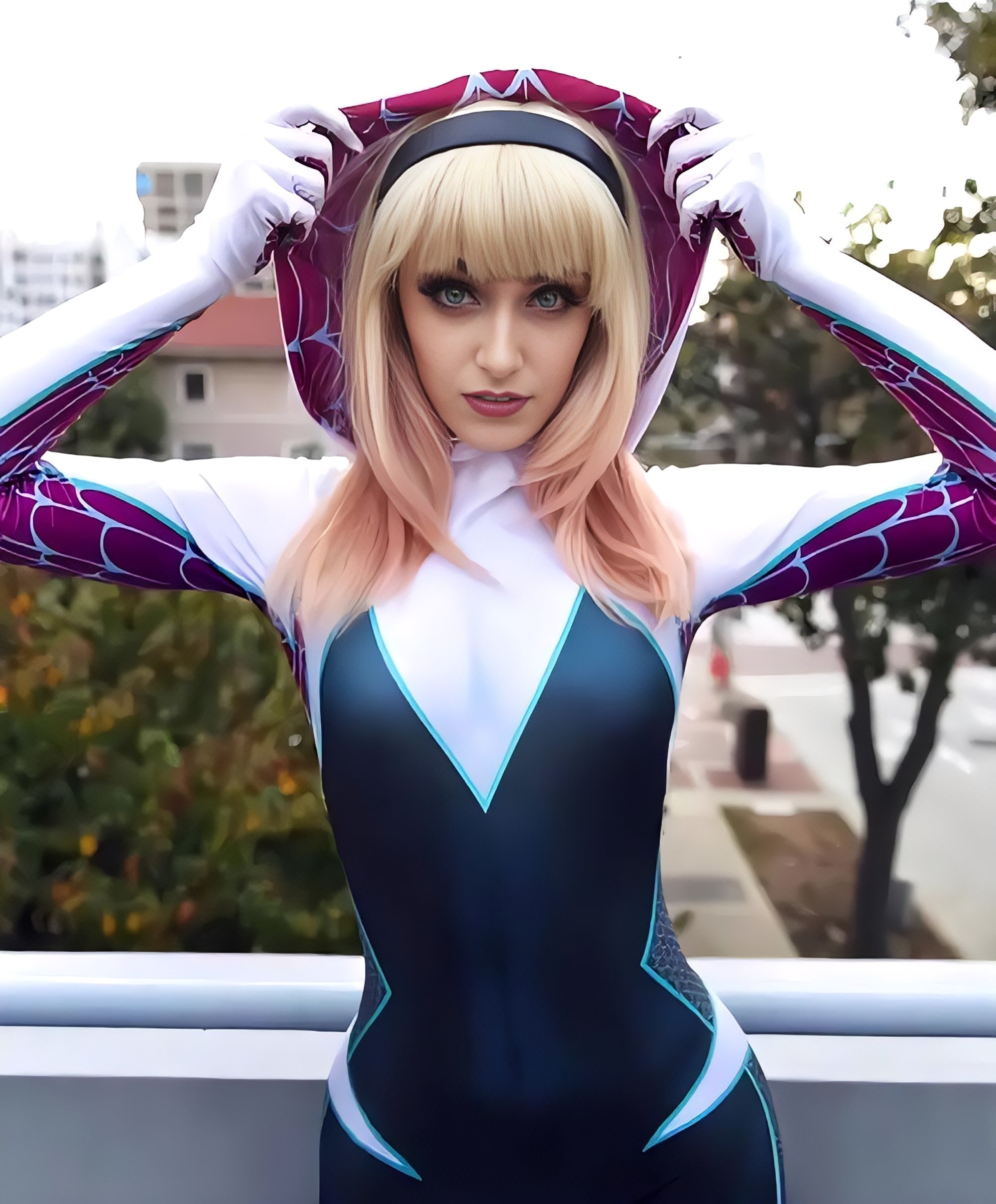Spider-Gwen Costume - Women's Movie Cosplay Suit