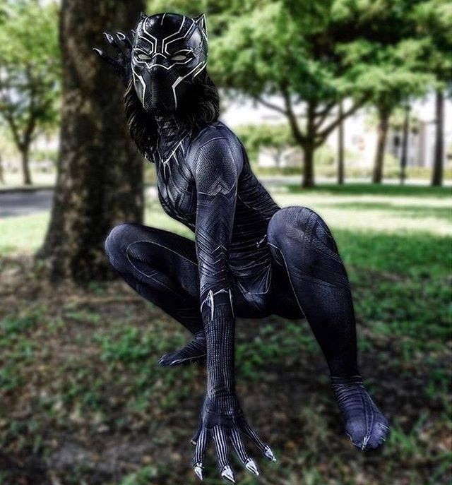 Black Panther Costume + Mask - Women's Premium Cosplay Suit