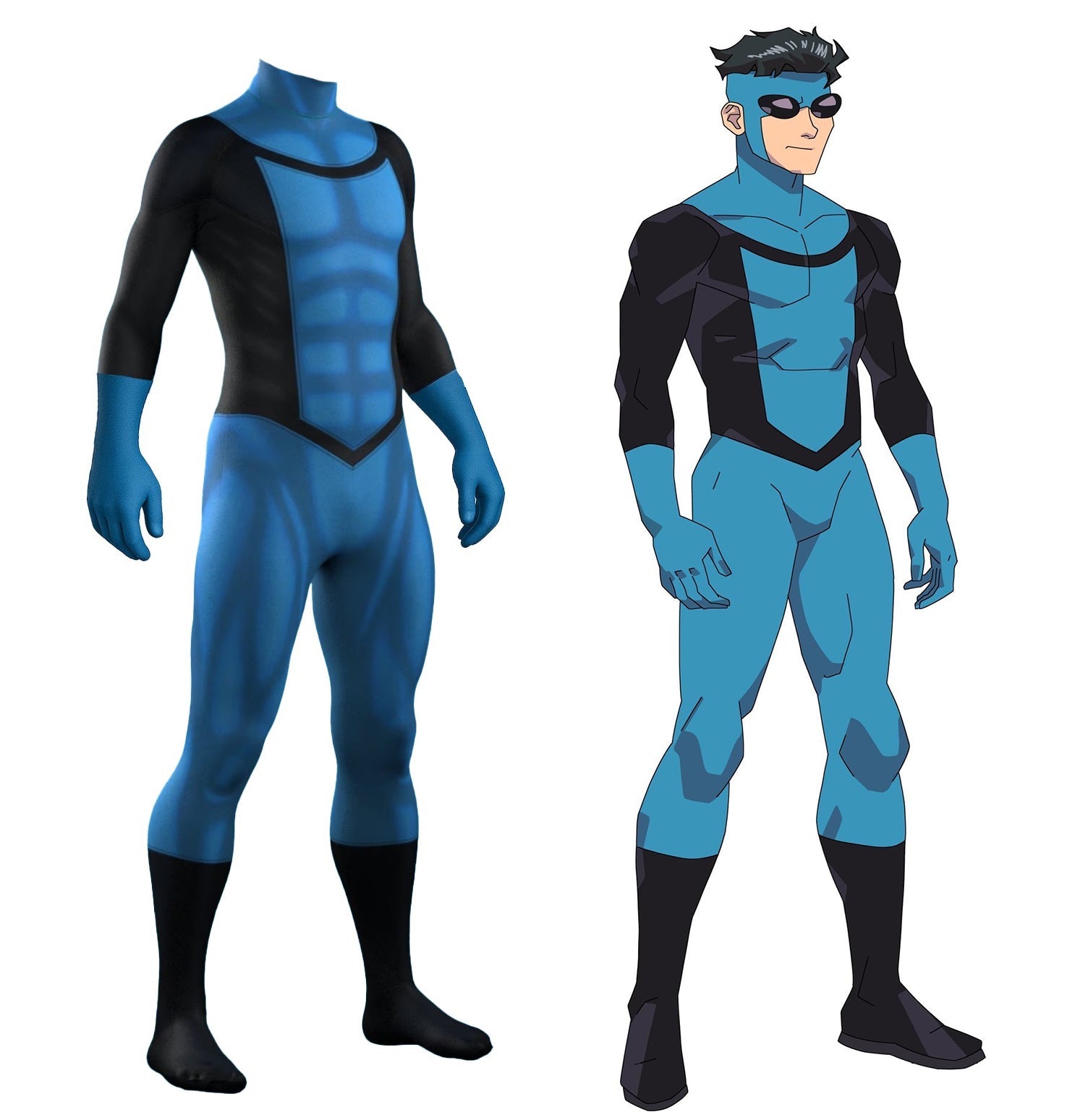 Invincible Blue Suit (Season 3) Costume - Adult Premium Cosplay Suit