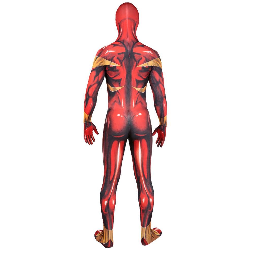 Fantasia Masculina Homem Aranha Escarlate De Ferro Adulto Cosplay Traje Luxo