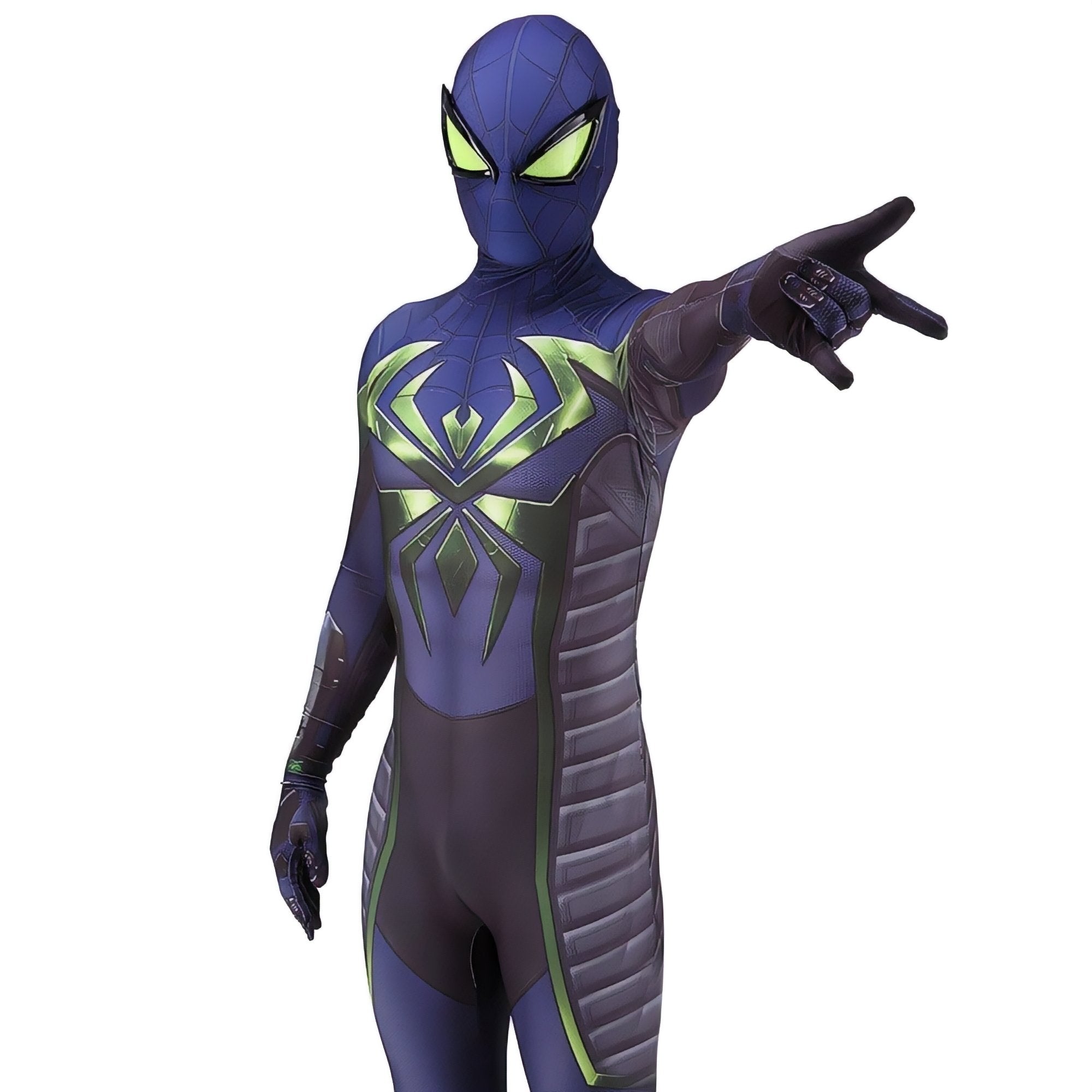 Miles Morales Purple Reign Game Costume - Adult Premium Cosplay Suit