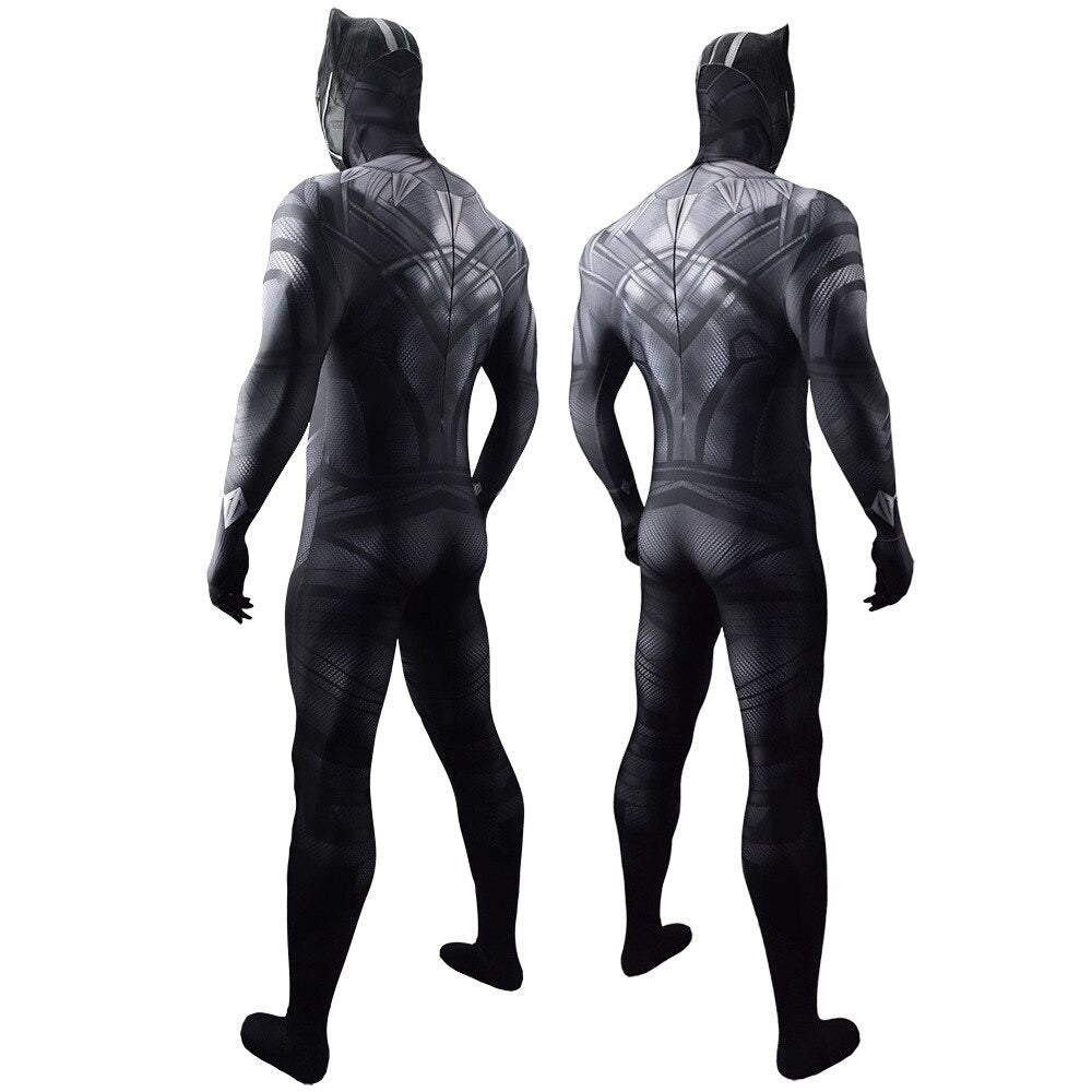 Black Panther Full Costume + Mask - Adult & Kids Premium Cosplay Suit