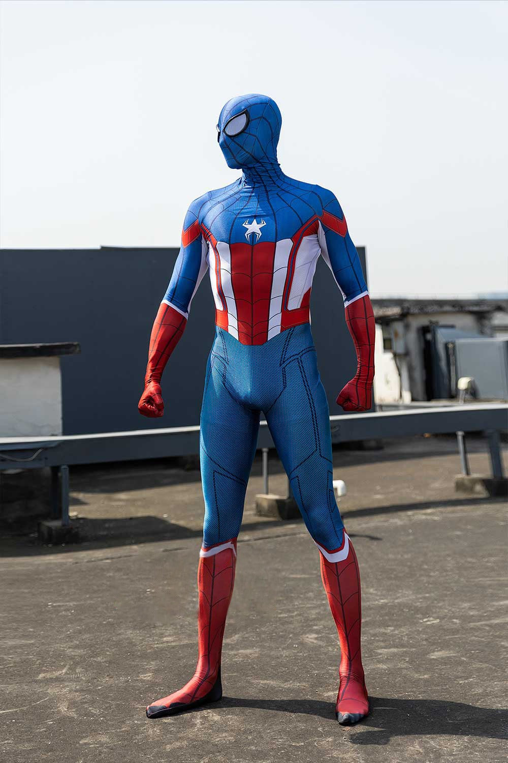 Spider-Man Captain America Costume - Adult Premium Cosplay Suit