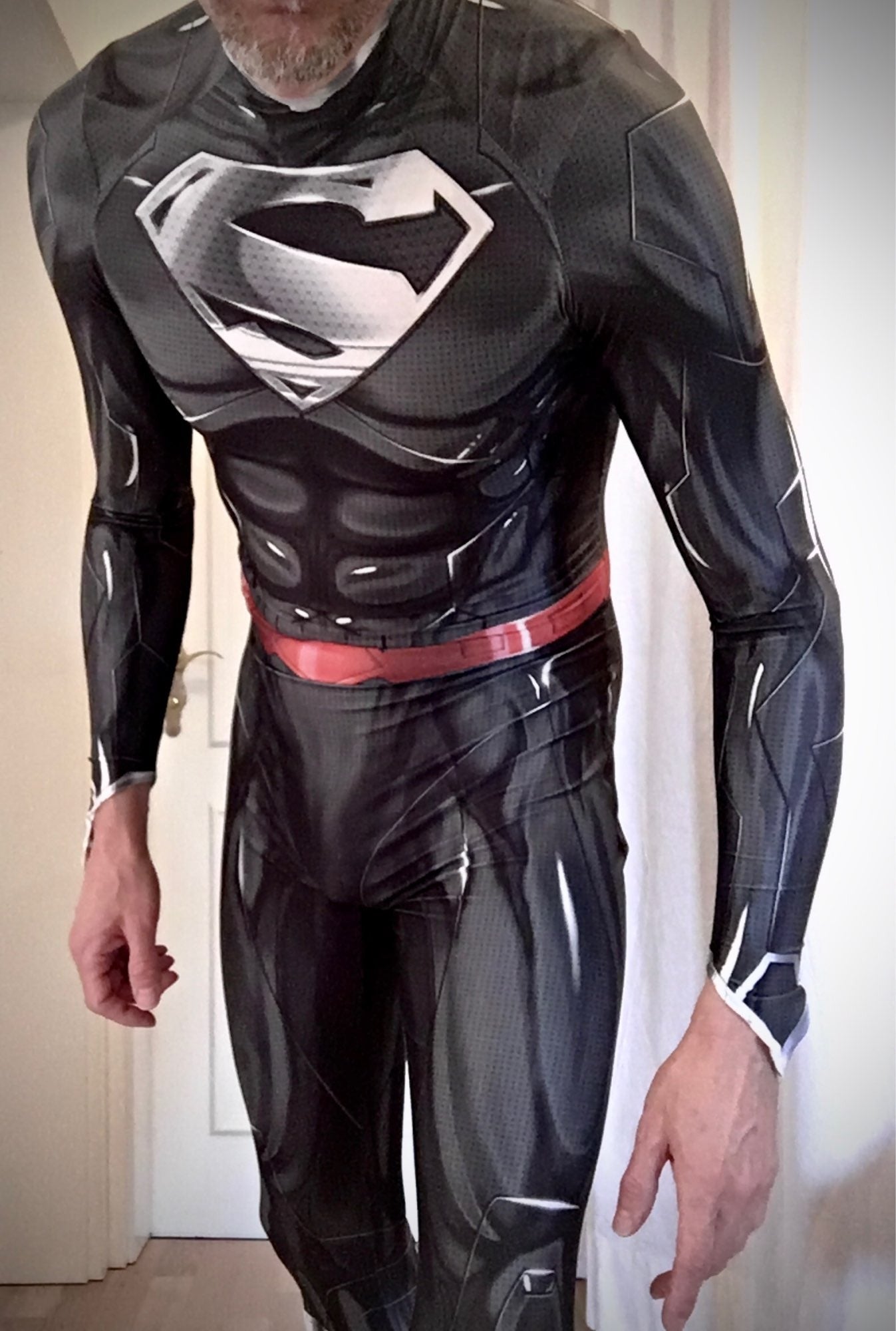 Superman Black Suit Justice League Costume - Adult Cosplay Suit