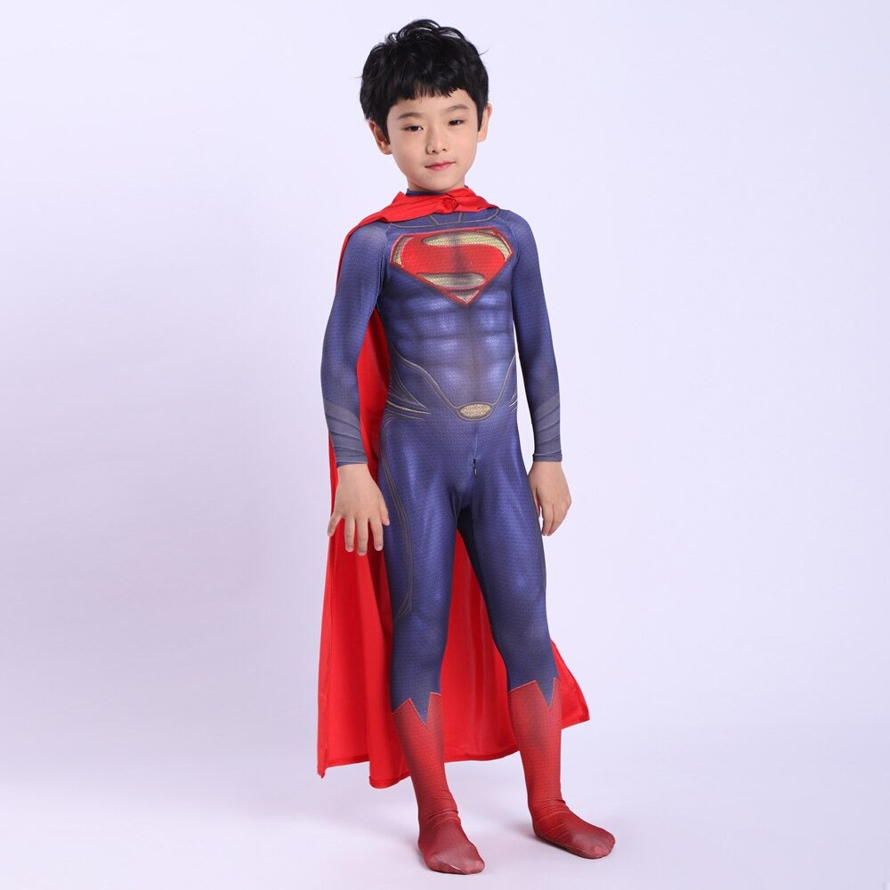 Superman Costume - Justice League Kids Cosplay Suit