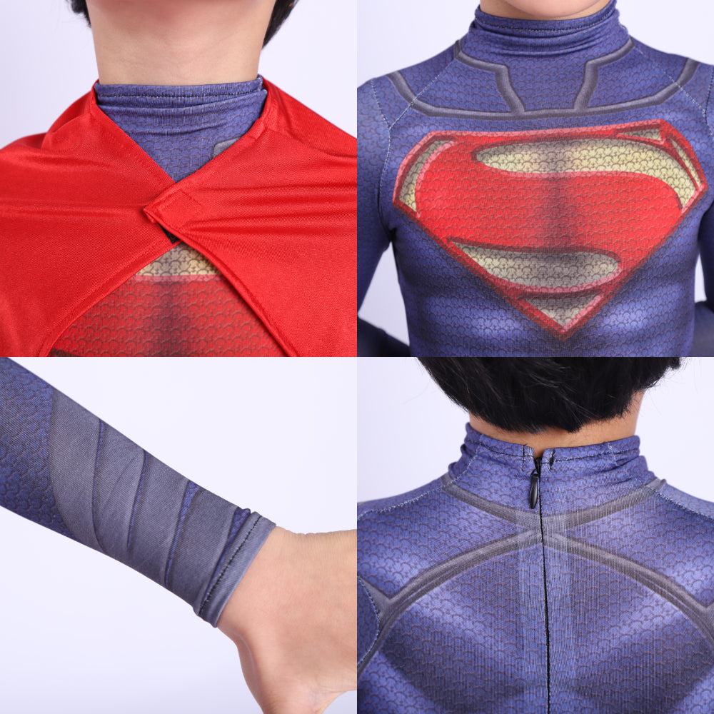 Superman Costume - Justice League Kids Cosplay Suit