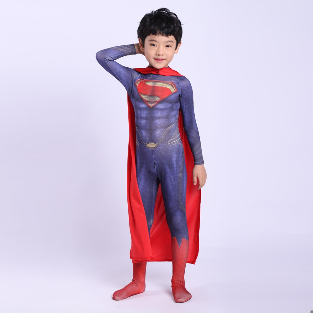 Superman Costume - Justice League Kids Cosplay Suit