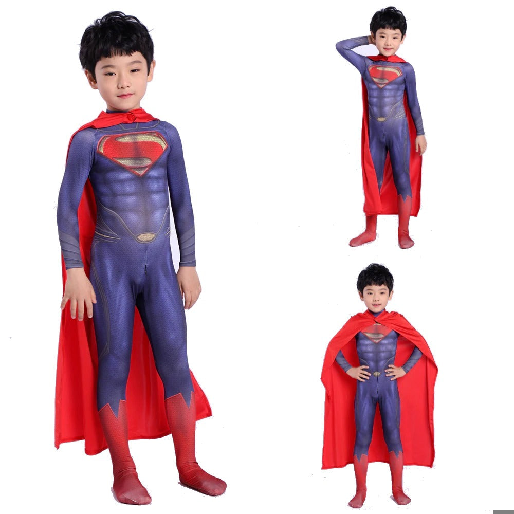 Superman Costume - Justice League Kids Cosplay Suit