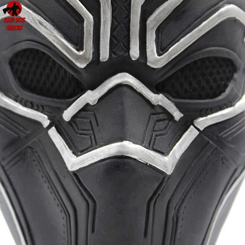 Black Panther Latex Hood Mask - Avengers Realistic Cosplay Mask