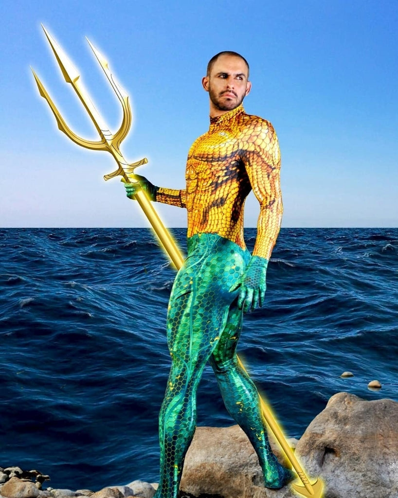 Fantasia Aquaman Cosplay Heróis Filme liga da Justiça Jason Momoa
