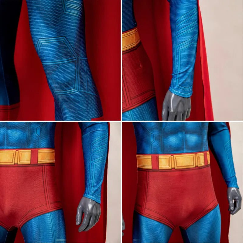 Superman Legacy (2025) Costume with Cape - Adult & Kids Cosplay Suit