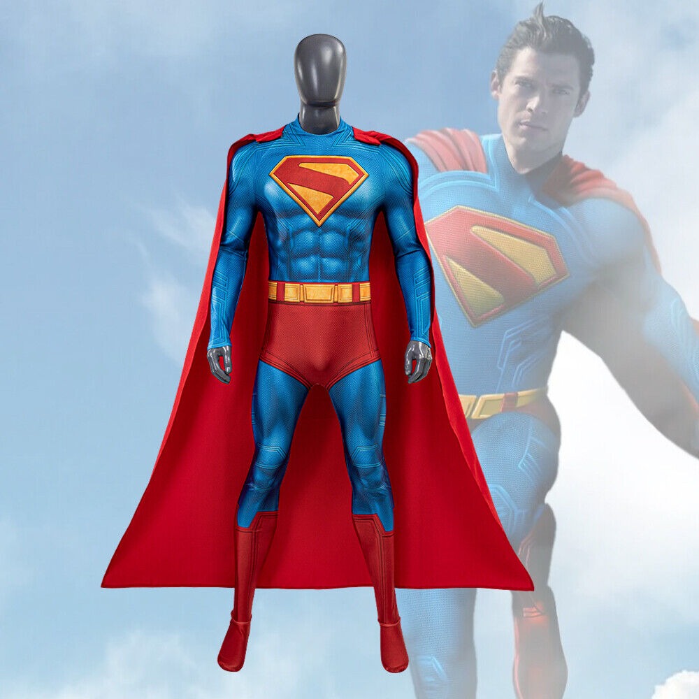 Superman Legacy (2025) Costume with Cape - Adult & Kids Cosplay Suit