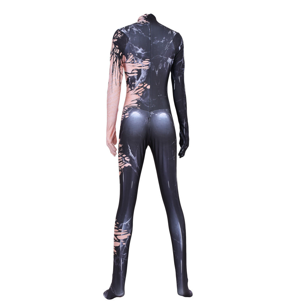 Fantasia Feminina Venom Simbionte Adulto Cosplay Traje Luxo