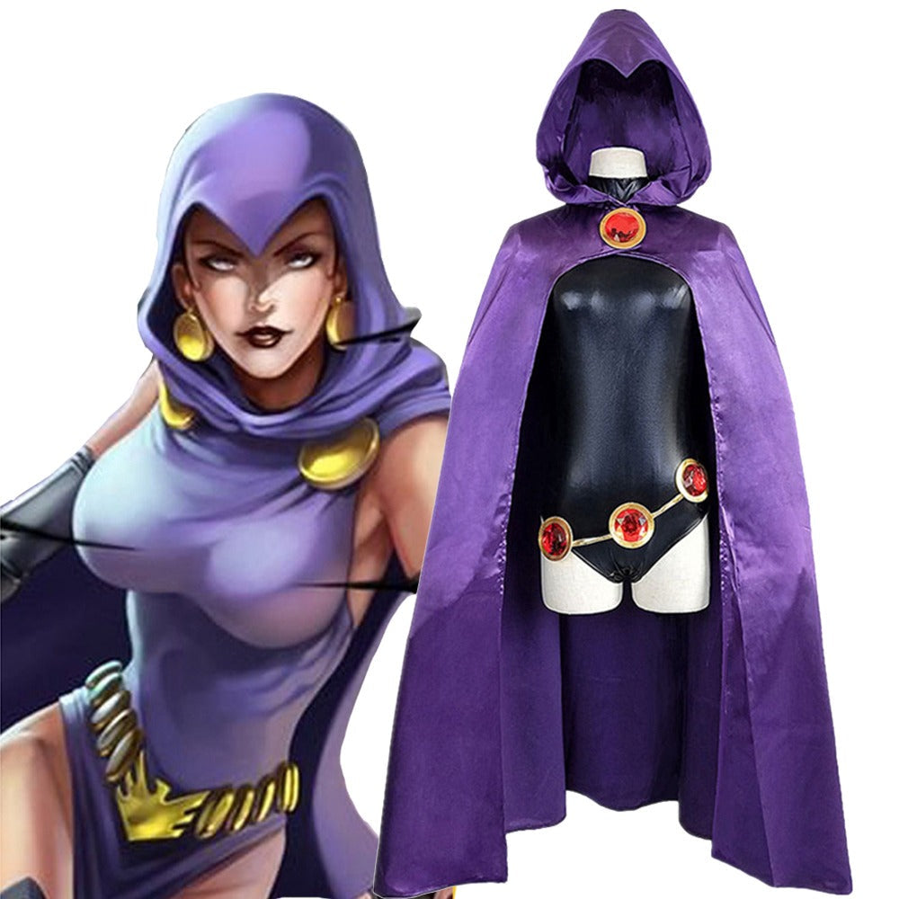 Raven Teen Titans Costume - Women's Cosplay Suit