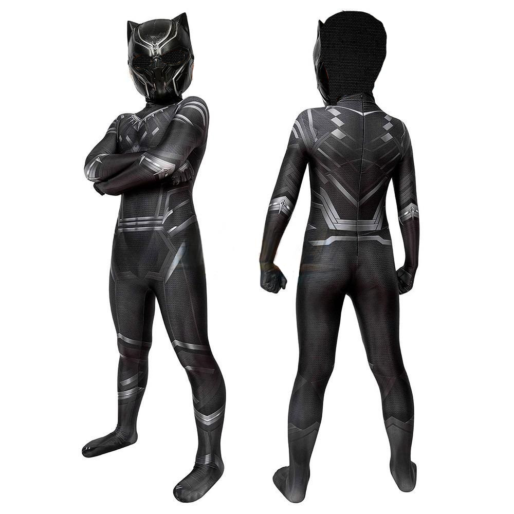 Kids Black Panther Costume + Mask - Children's Cosplay