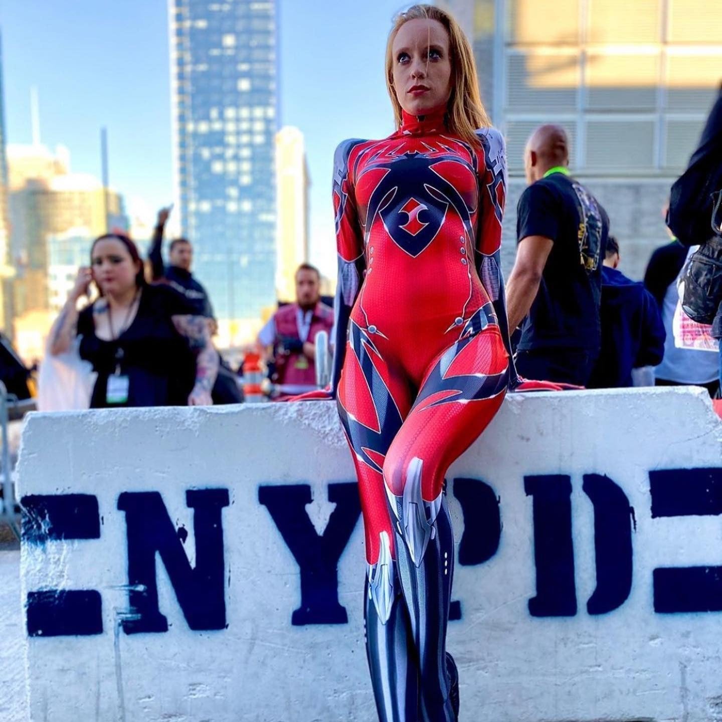 Black Widow Red Suit Costume - Women's Cosplay Suit