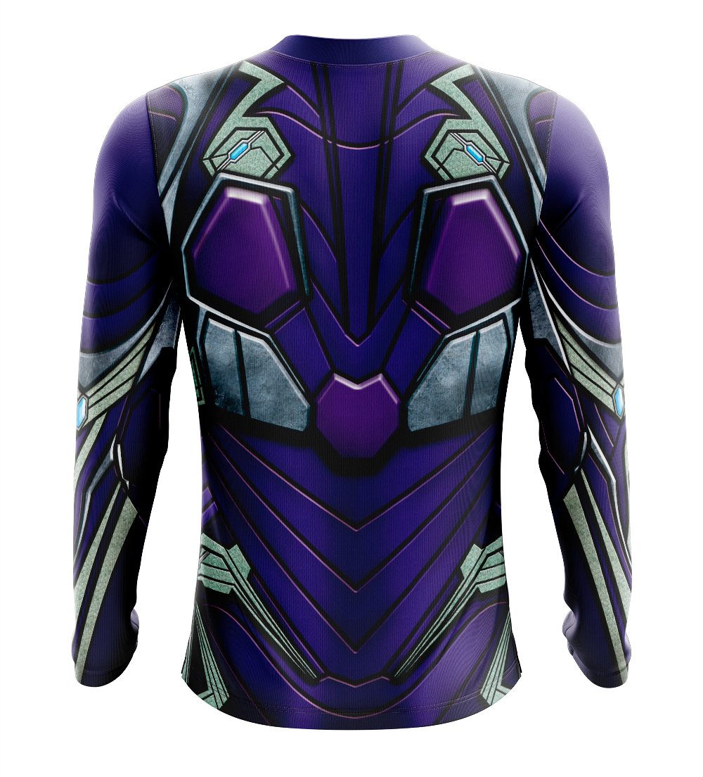 Pepper Potts Rescue Armor Dry Fit T-Shirt - Long Sleeve Cosplay Tee