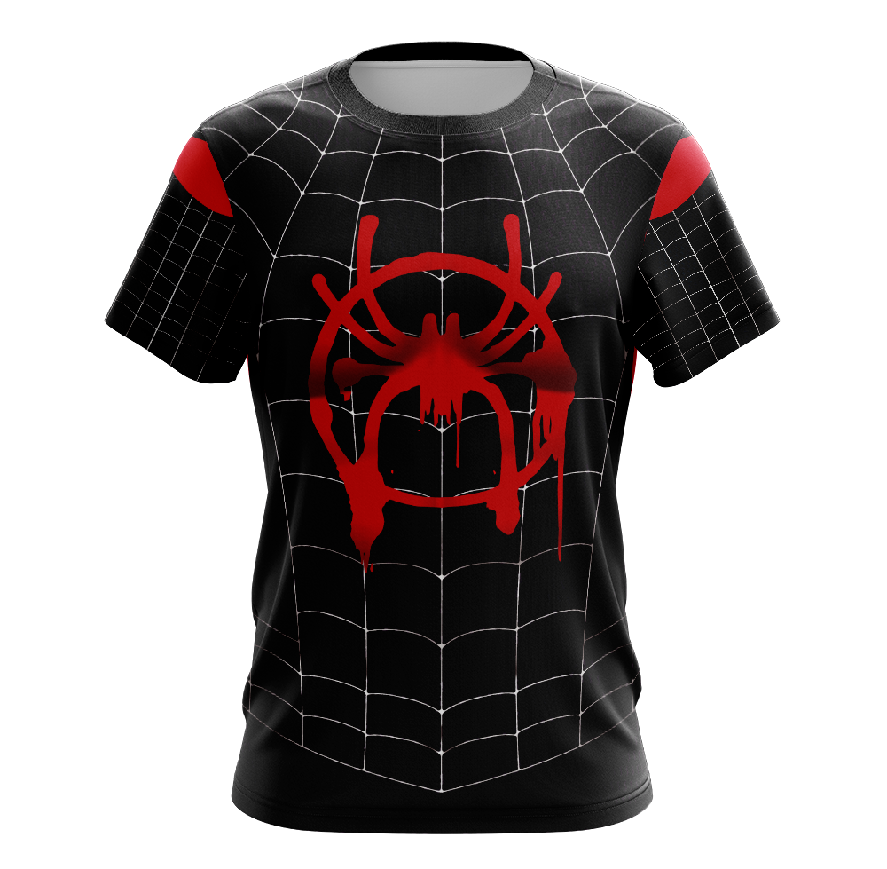 Miles Morales Spider-Verse Dry-Fit Shirt - Short Sleeve