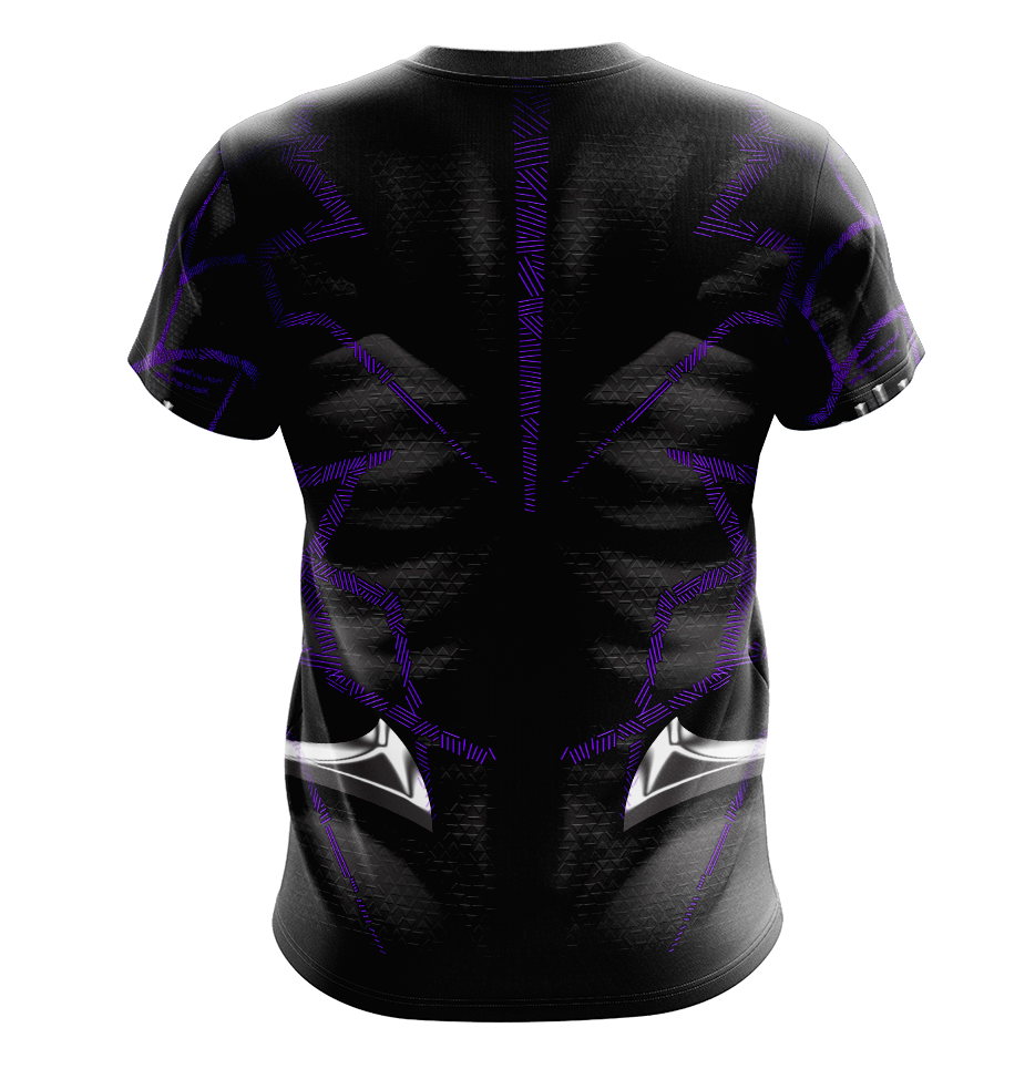 Black Panther T'Challa Dry Fit T-Shirt - Short Sleeve Cosplay Tee