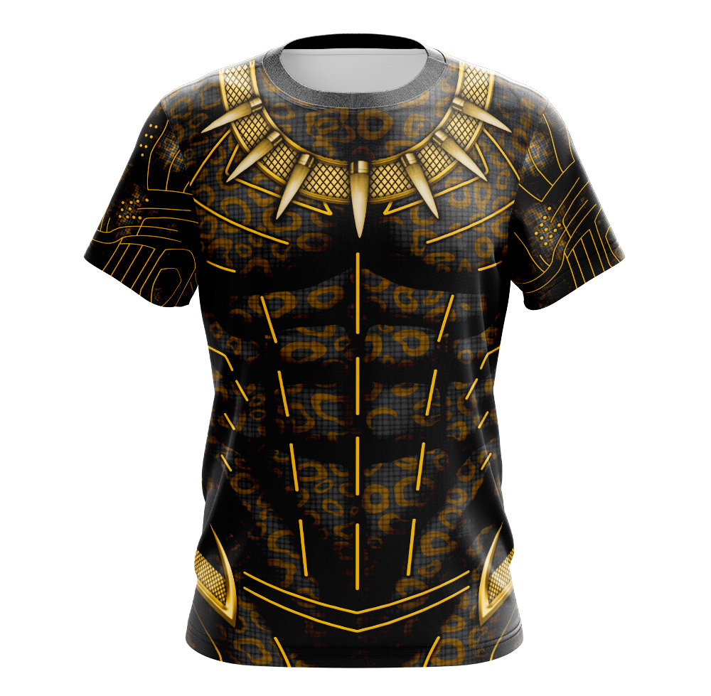Black Panther Erik Killmonger Dry Fit T-Shirt - Short Sleeve Cosplay Tee
