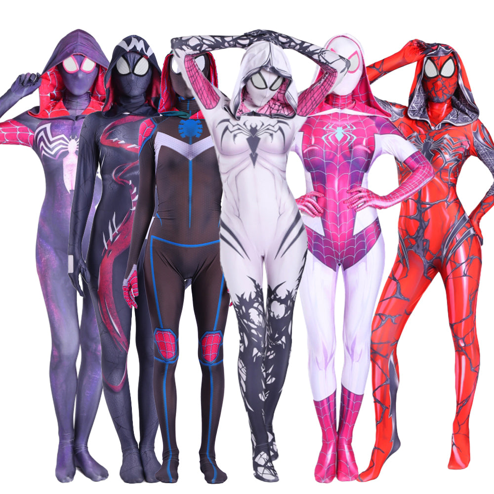 Fantasia Feminina Venom Adulto Cosplay Traje Luxo