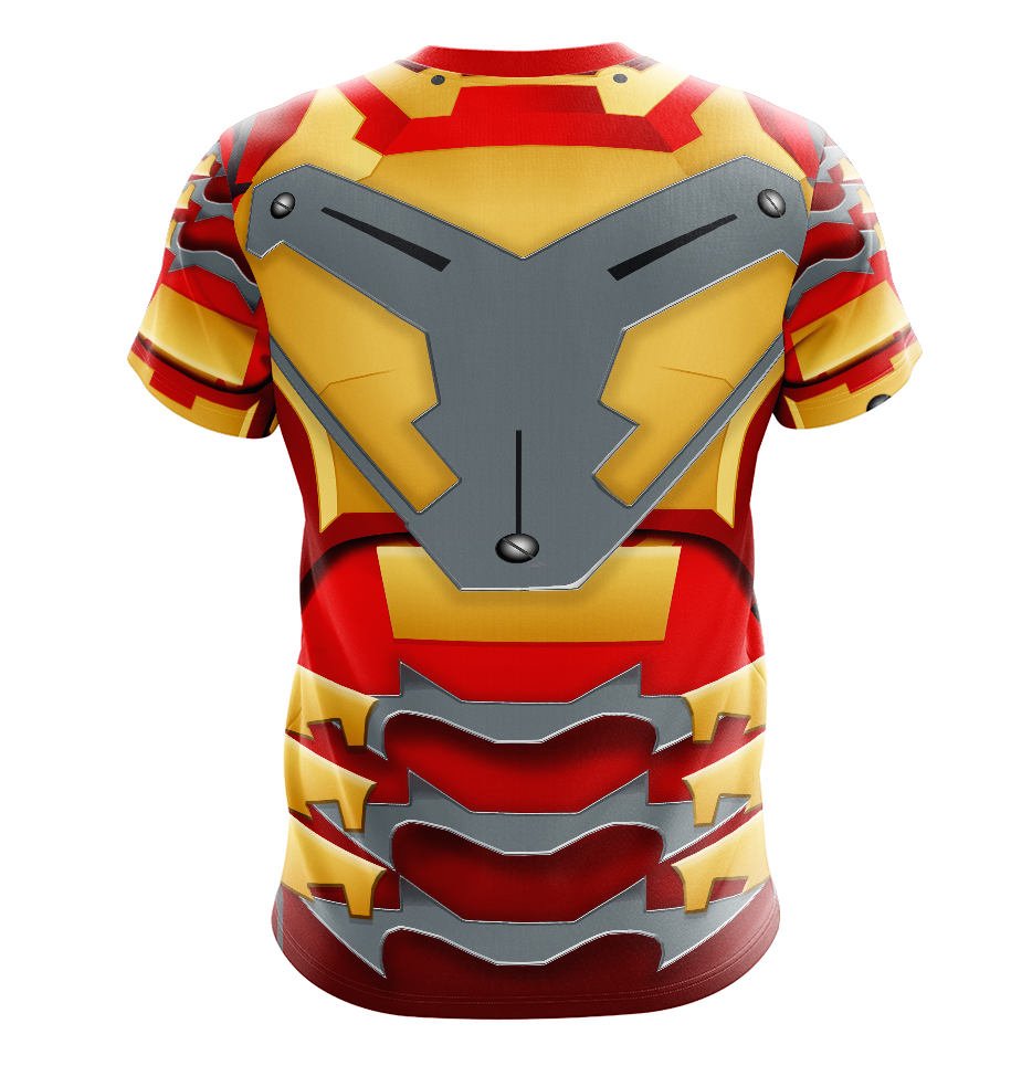 Iron Man Mark XLII Armor Dry Fit T-Shirt - Short Sleeve Cosplay Tee