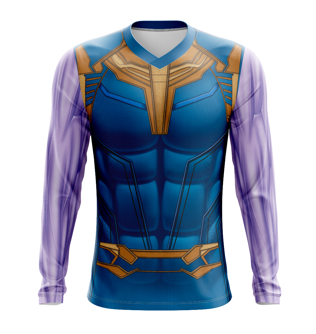 Thanos Avengers Movie Dry-Fit Graphic T-Shirt - Long Sleeve