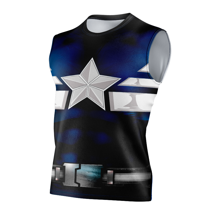Captain America Super Soldier (Comics) 3D Print Shirt - Short Sleeve