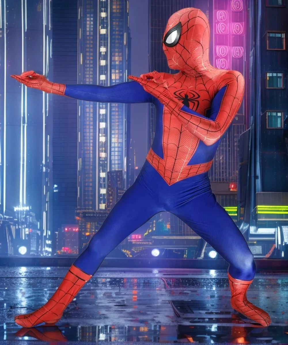 Fantasia Homem-Aranha Spider Man Adulto Cosplay Traje Luxo Profissional