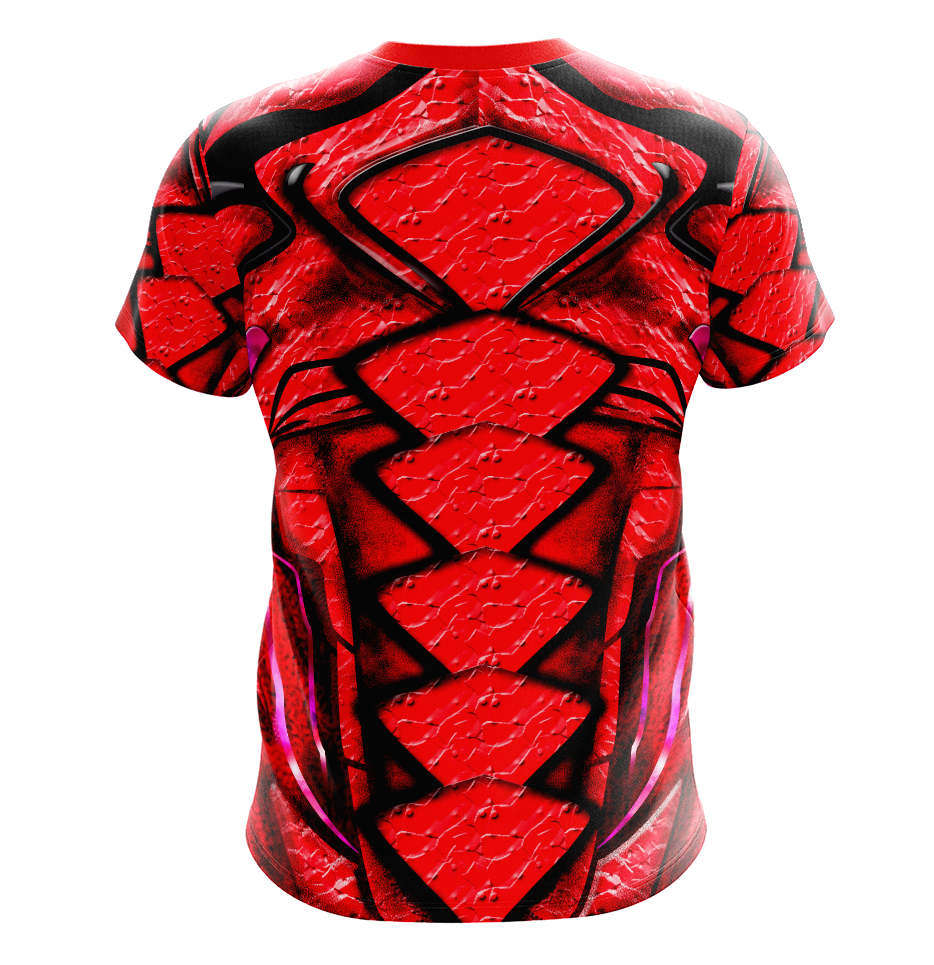 Power Rangers Movie Red Ranger Dry Fit T-Shirt - Tank Top Cosplay Tee