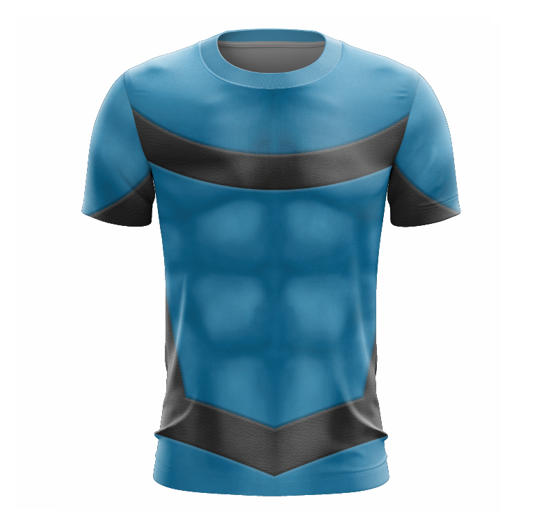 Mark Grayson Blue Suit Invincible Short Sleeve Shirt - Cosplay Tee