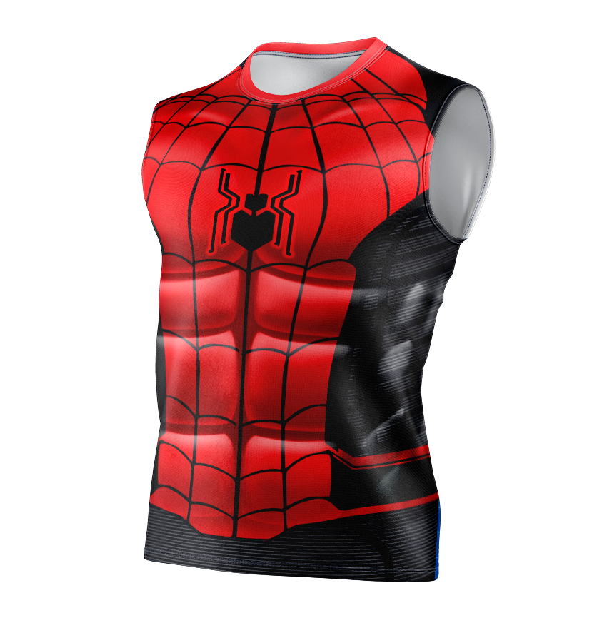 Spider-Man Far From Home (Tom Holland) Dry Fit T-Shirt - Long Sleeve Cosplay Tee