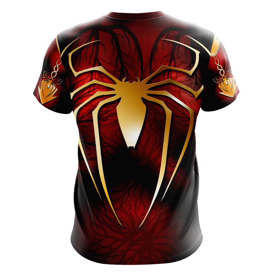Iron Spider Comic Dry Fit T-Shirt - Short Sleeve Cosplay Tee