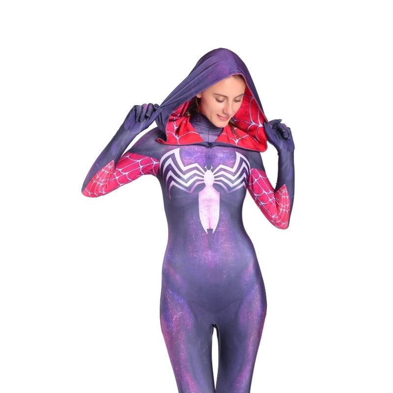 Fantasia Feminina Venom Adulto Cosplay Traje Luxo