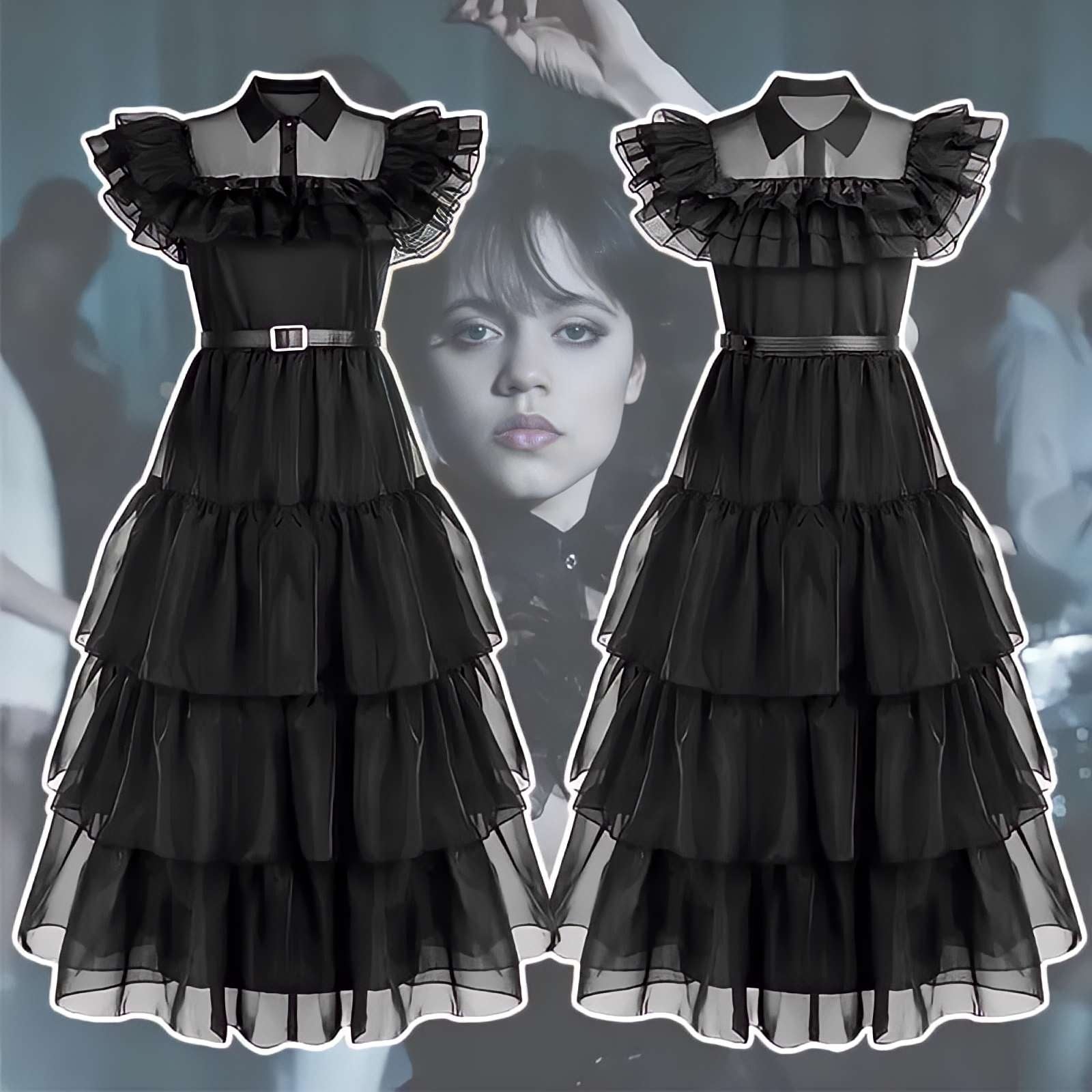 Wednesday Addams Costume - Women's Cosplay Suit