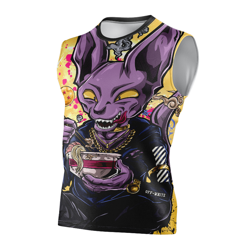 Beerus Dragon Ball Super Dry-Fit Graphic T-Shirt - Tank Top