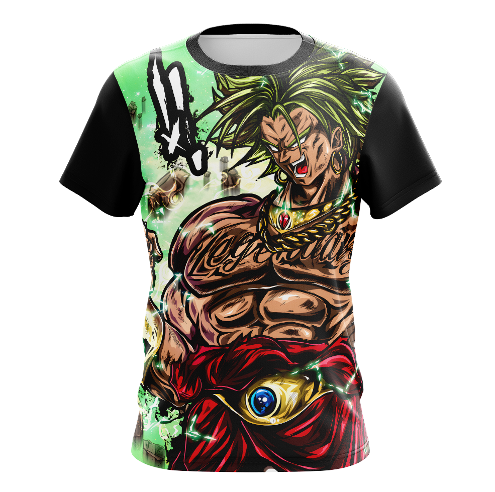 Broly Super Saiyan Dragon Ball Super Dry-Fit Graphic T-Shirt - Long Sleeve