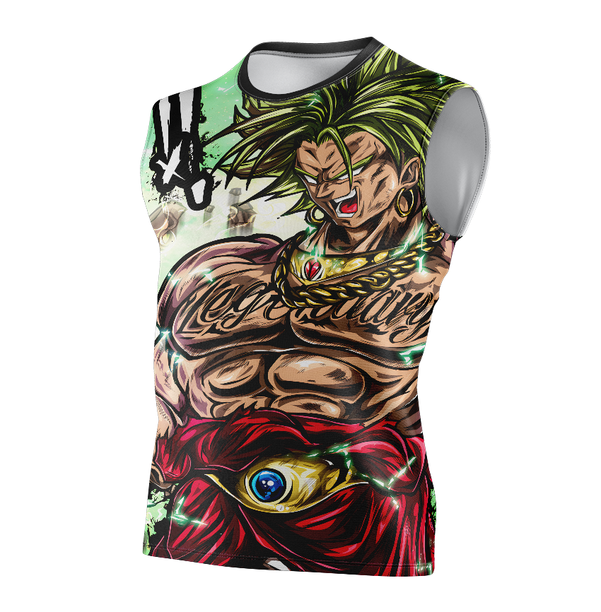 Broly Super Saiyan Dragon Ball Super Dry-Fit Graphic T-Shirt - Long Sleeve