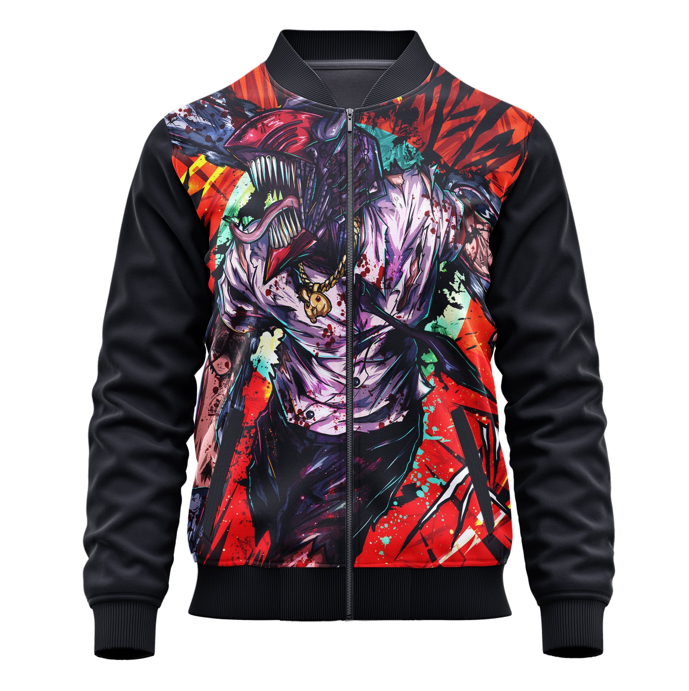Denji Chainsaw Man Jacket - Adult & Kids Cosplay Hoodie