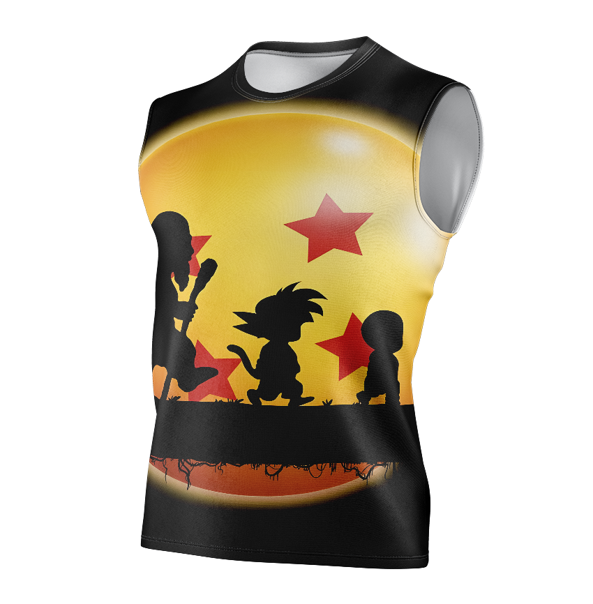 Goku Dragon Ball Dry-Fit Graphic T-Shirt - Tank Top