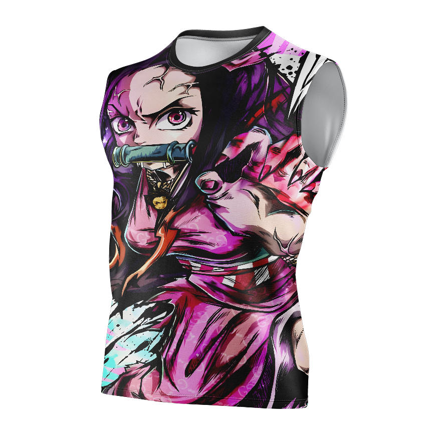 Nezuko Kamado Demon Slayer Anime T-Shirt - Short Sleeve