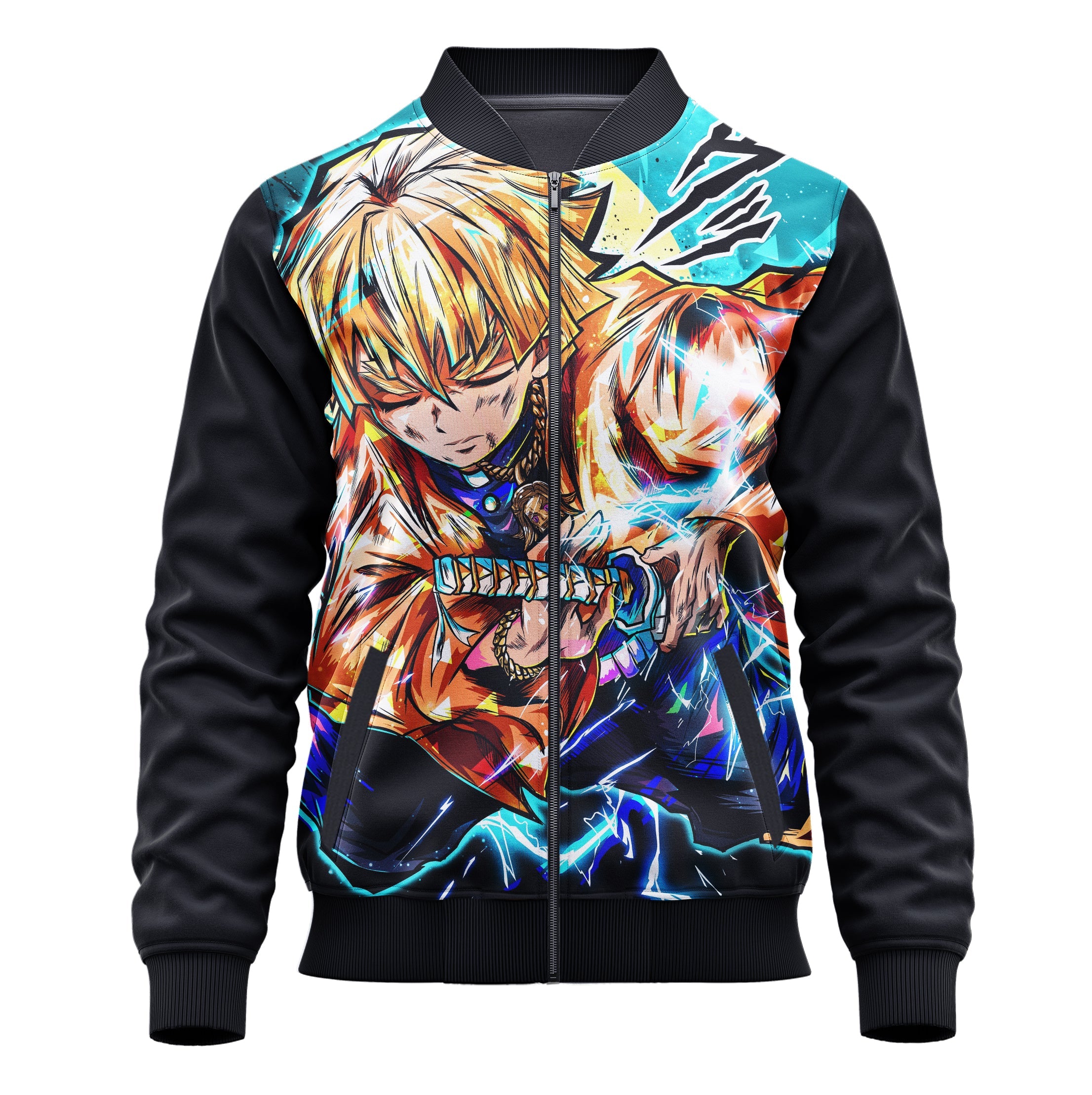 Zenitsu Agatsuma (Demon Slayer) 3D Print Jacket - Adult & Kids Unisex