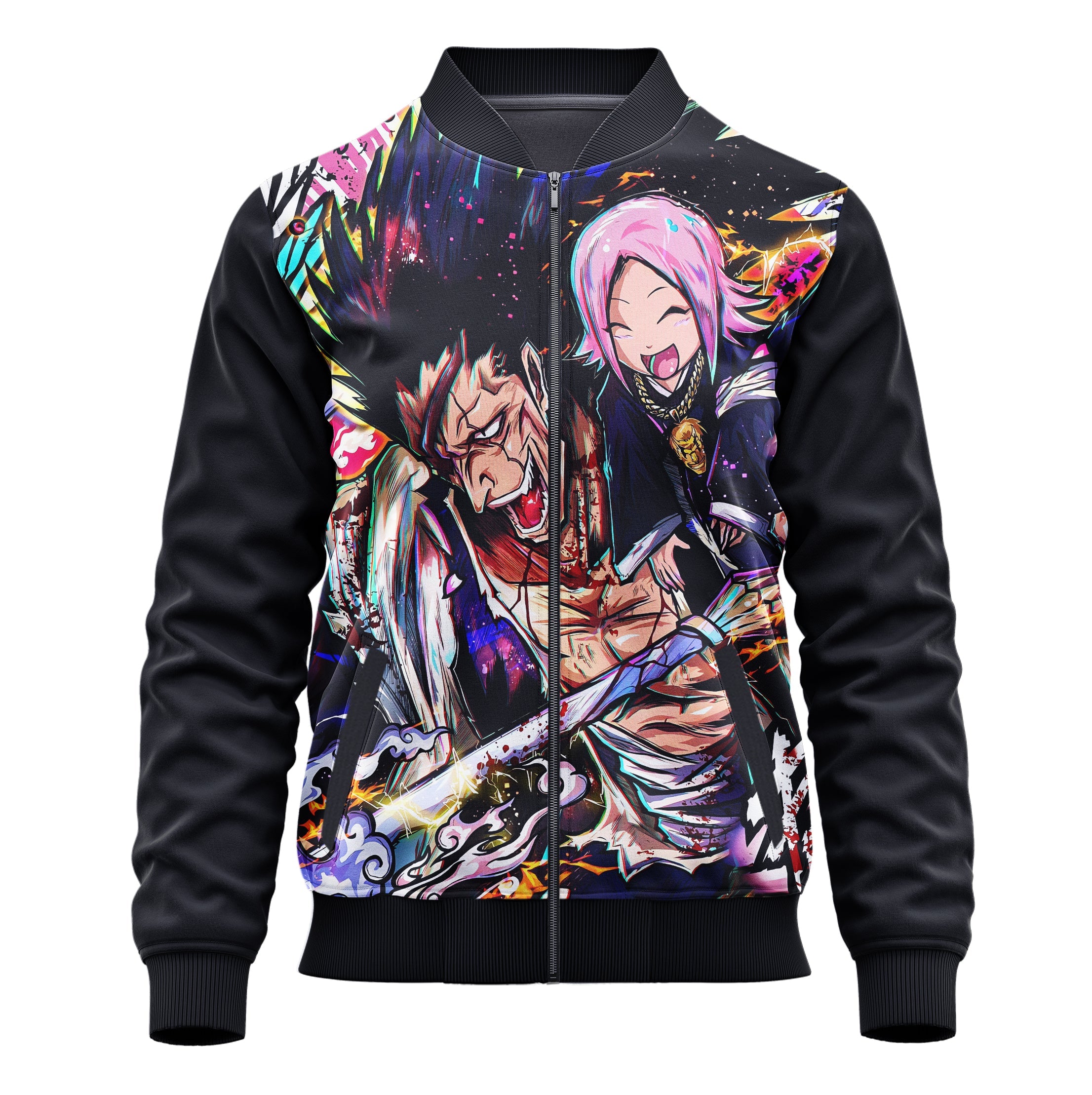Zaraki & Yachiru (Bleach) 3D Print Jacket - Adult & Kids Unisex