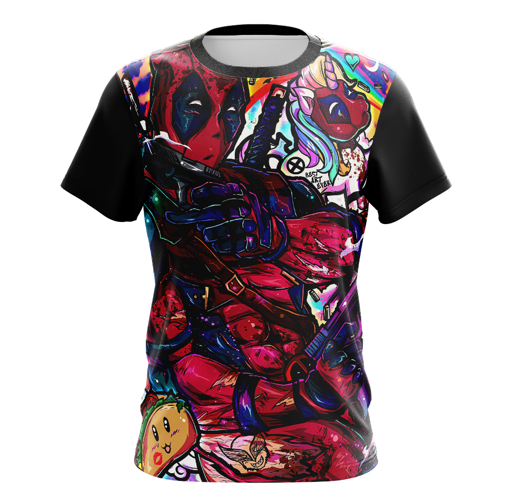 Deadpool & Wolverine Movie Dry Fit T-Shirt - Long Sleeve 3D Print