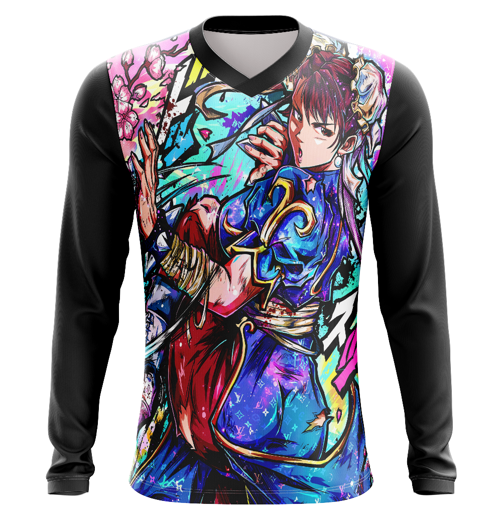 Chun-Li Street Fighter Dry Fit T-Shirt - Tank Top 3D Print