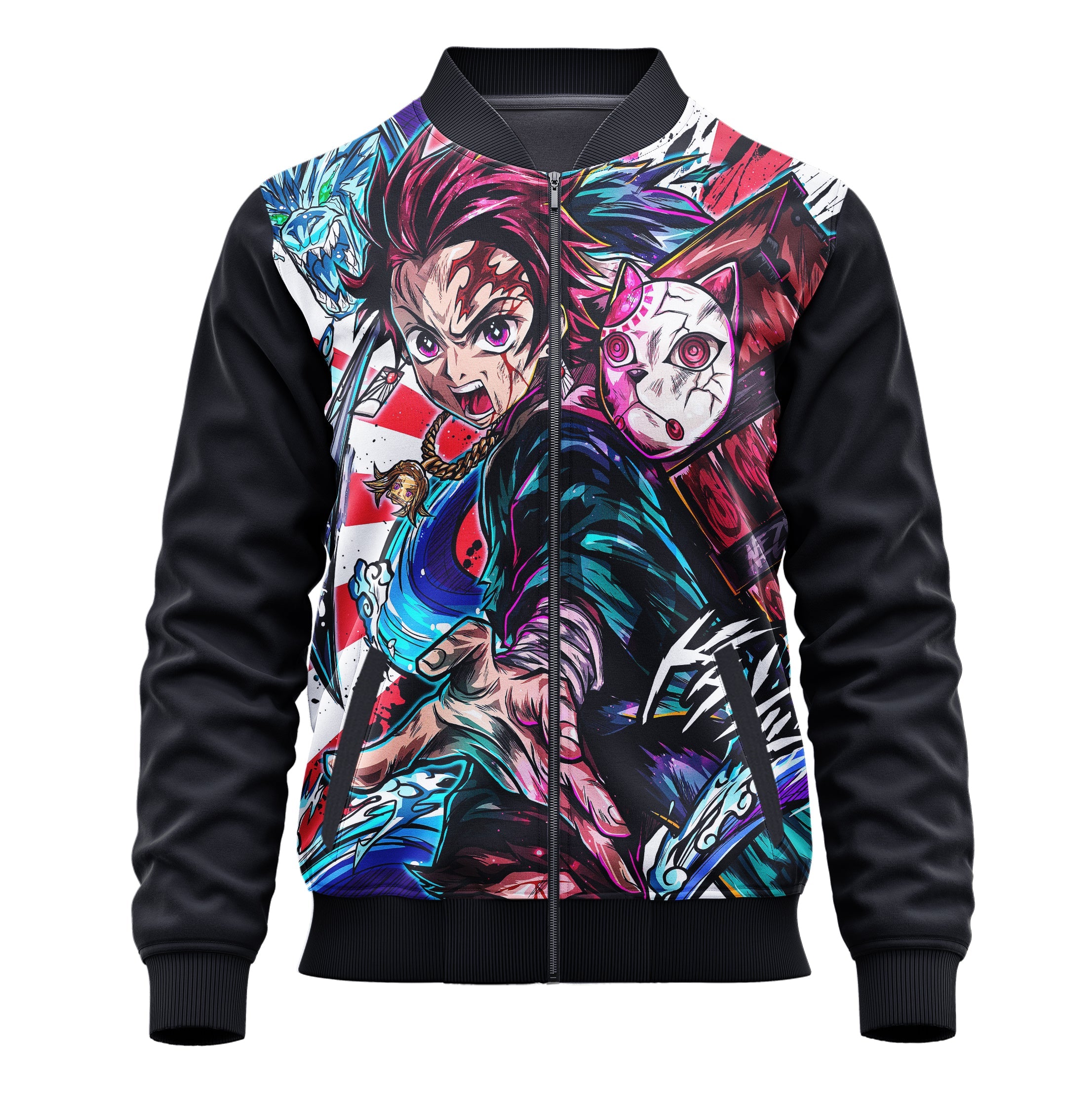 Tanjiro Kamado (Demon Slayer) 3D Print Jacket - Adult & Kids Unisex