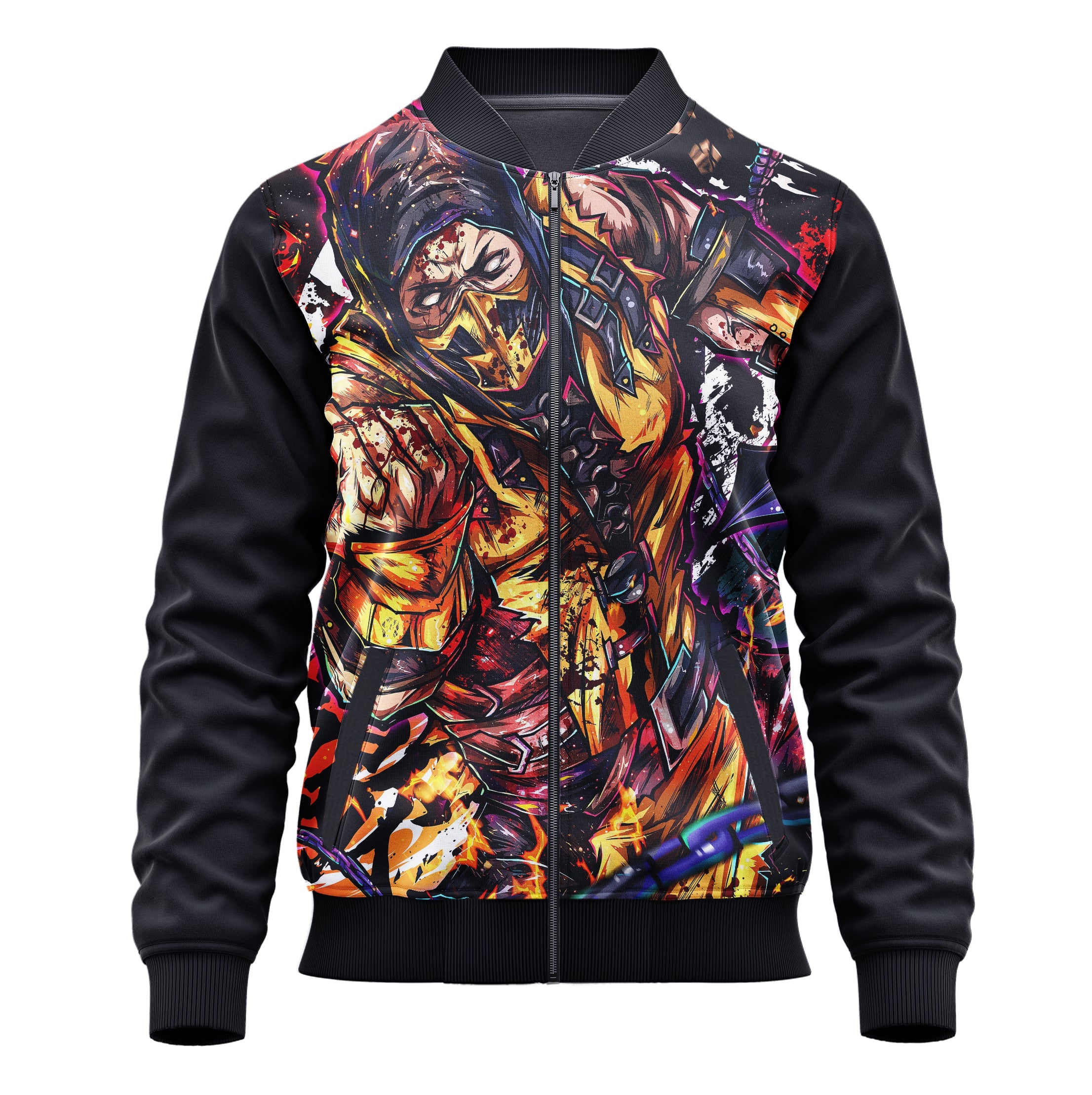 Scorpion (Mortal Kombat) 3D Print Jacket - Adult & Kids Unisex